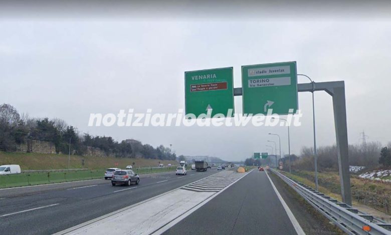 Incidente Tangenziale Torino oggi 8 febbraio 2022 scontro a Venaria