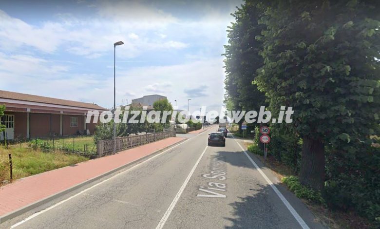 Incidente Carmagnola 22 maggio 2022: moto a terra in via Sommariva