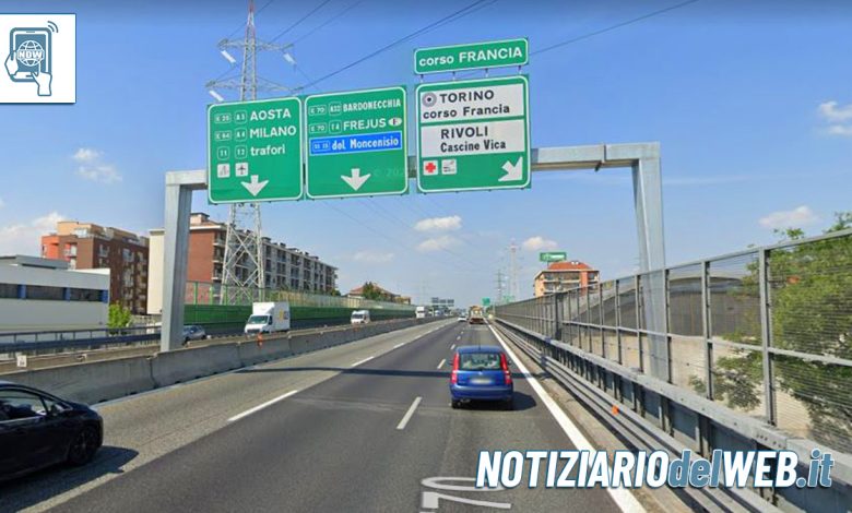 Incidente Tangenziale Torino oggi 21 giugno 2022 dopo Corso Francia