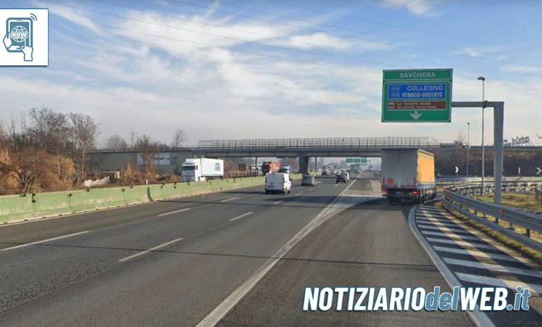 Torino, vari incidenti in Tangenziale oggi 16 giugno 2022: traffico in tilt