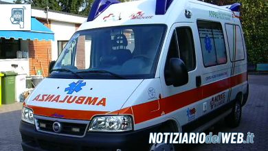 Incidente Sagliano Micca ambulanza