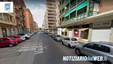 Torino, incidente in via Michele Coppino: auto contro vetrina