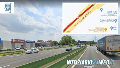 Incidente Tangenziale Torino Collegno oggi 11 agosto 2022 tamponamento a catena