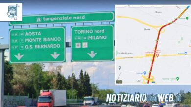 Incidenti multipli lungo la Tangenziale di Torino: coda da Allamano a Collegno