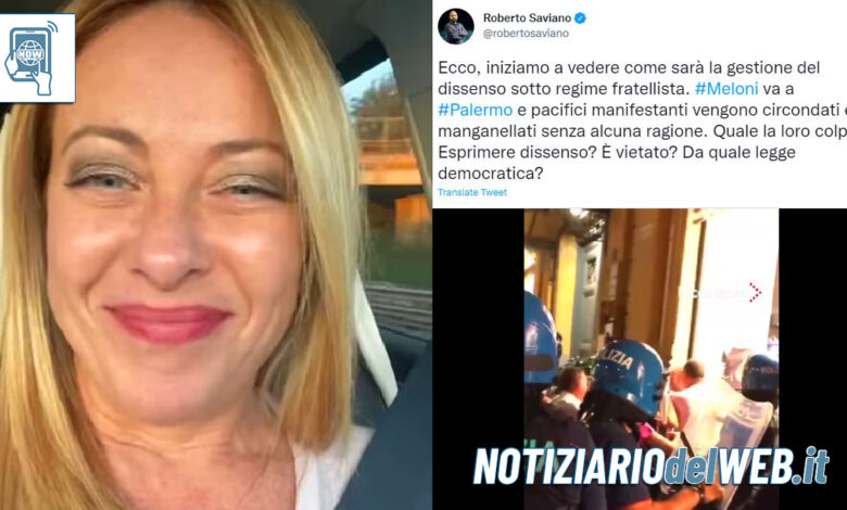 Roberto Saviano contro Giorgia Meloni su Twitter gli utenti rispondono