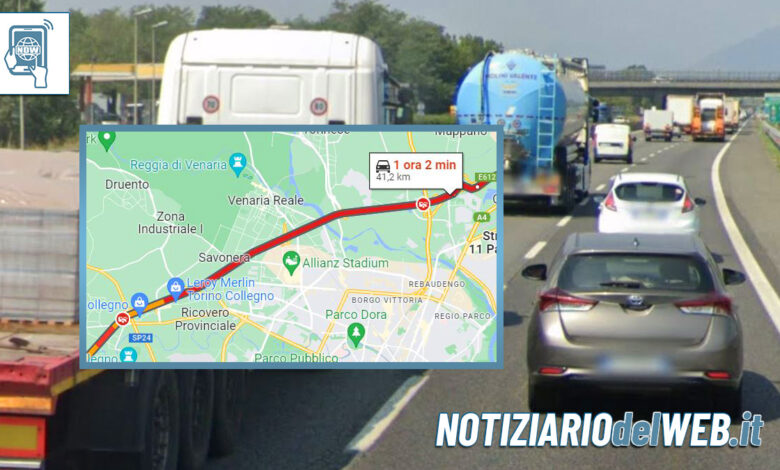 Traffico Tangenziale Torino oggi 25 ottobre 2022 incidenti in serie (2)