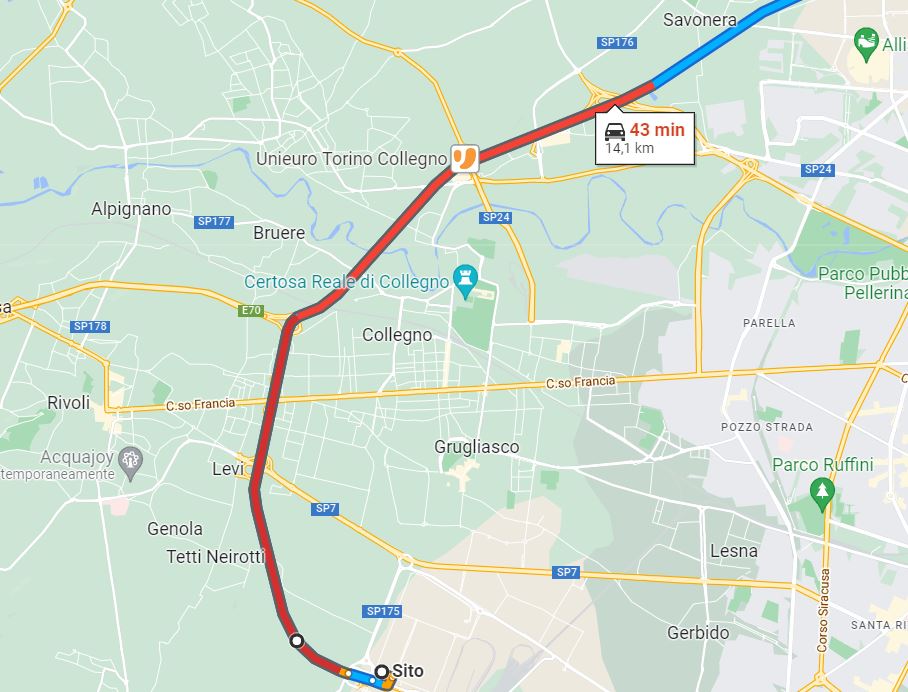 Incidente Tangenziale Torino Venaria oggi 2 novembre 2022