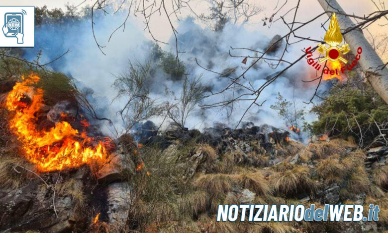 Incendio Domodossola: bruciati oltre 100 ettari di bosco [+VIDEO]