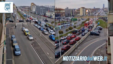 Incidente piazza Baldissera oggi 9 febbraio 2023: traffico in tilt