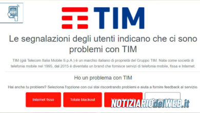Tim down oggi 5 febbraio 2023: problemi in tutta Italia