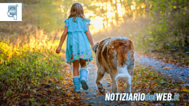 Torino bambina scappa di casa con il cane e cammina sui binari