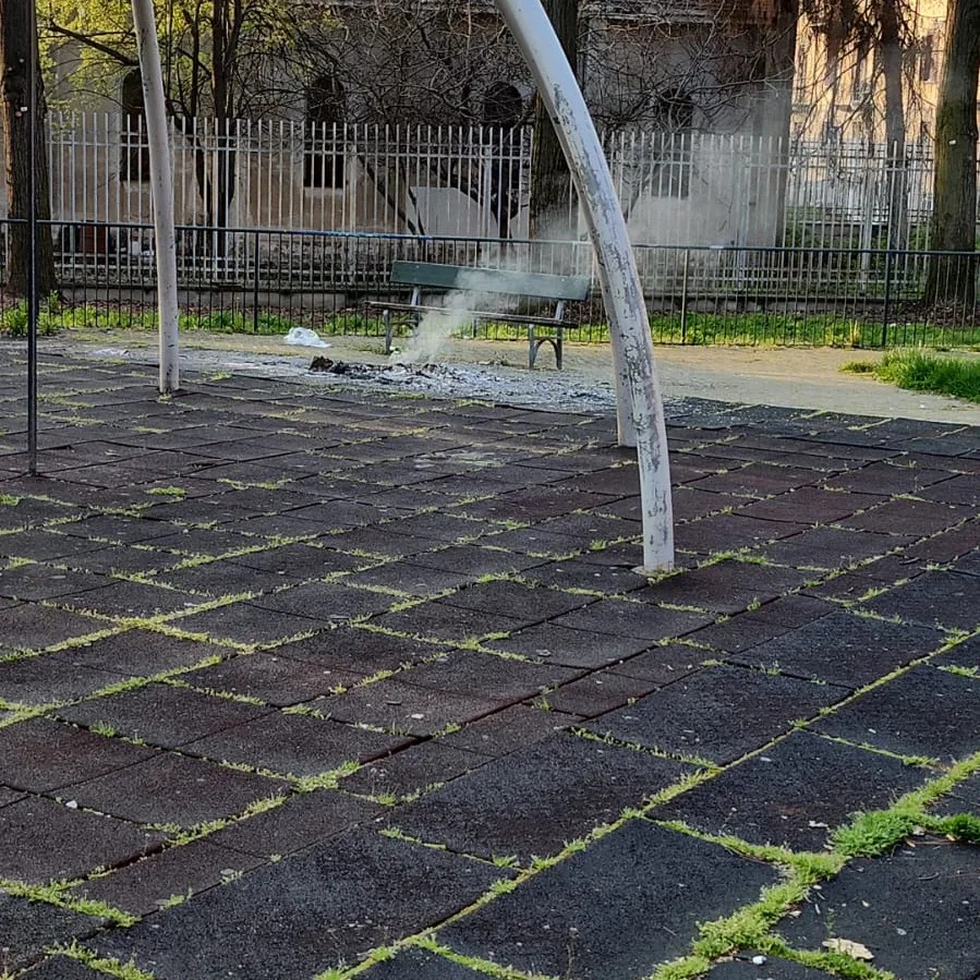 Incendio a Torino Regio Parco oggi 20 marzo 2023 nell'area giochi