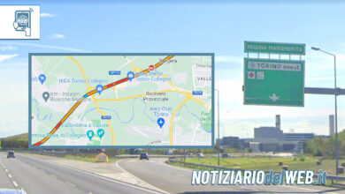 Incidente in Tangenziale a Torino oggi 9 marzo 2023, uscita corso Regina Margherita