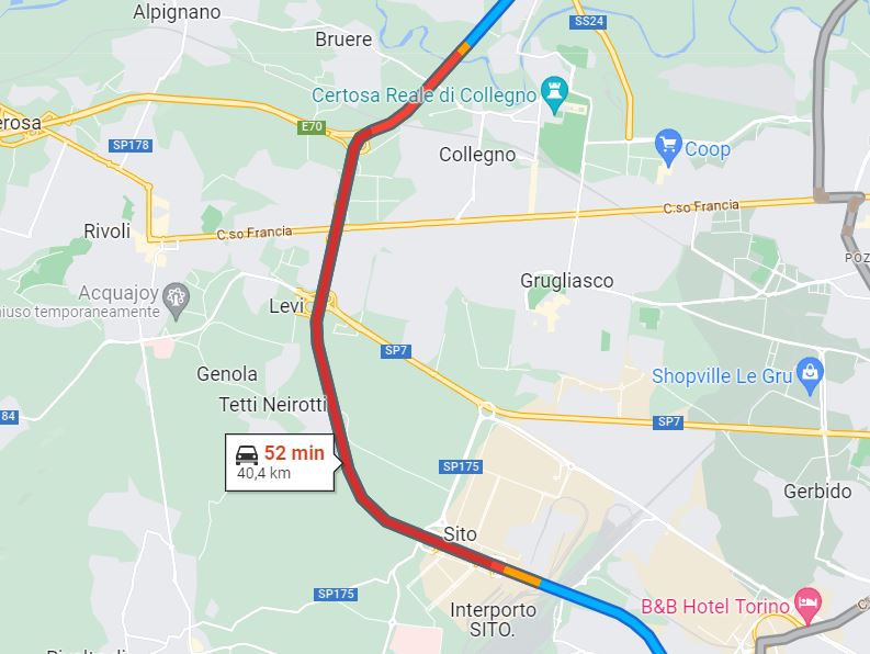 Incidente Tangenziale Torino oggi 7 marzo 2023 c.so IV Novembre