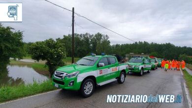 Alluvione in Emilia-Romagna protezione civile Piemonte in azione