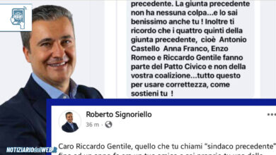 Elezioni a Pianezza lo sfogo dell'ex sindaco Roberto Signoriello
