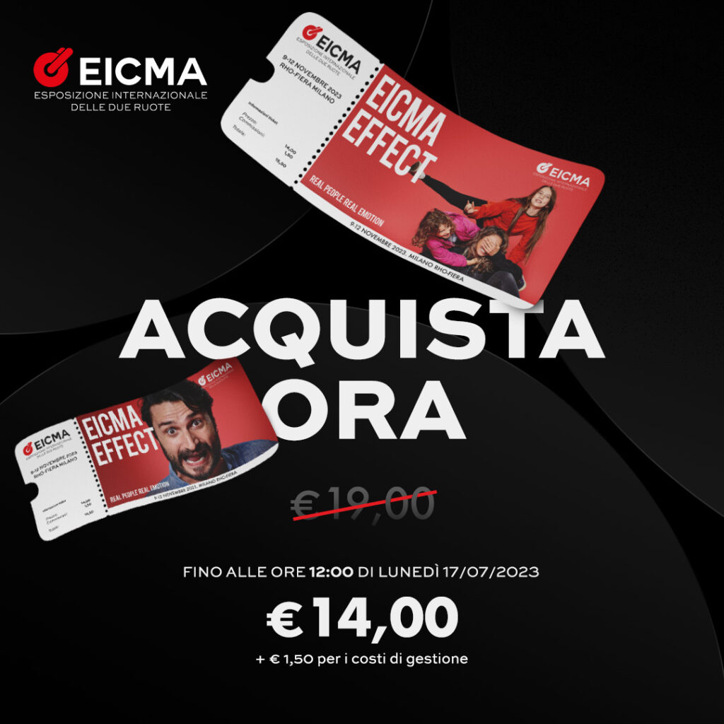 EICMA 2023: Apertura del Ticket Shop con tariffa promozionale