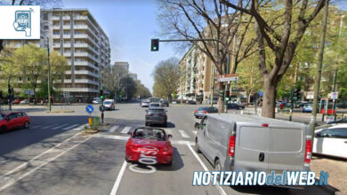 Incidente corso Peschiera Torino angolo cso Trapani 1 giugno 2023