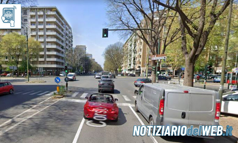 Incidente corso Peschiera Torino angolo cso Trapani 1 giugno 2023