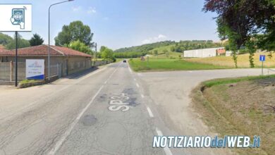 Incidente a Montiglio Monferrato oggi morto Marco Berardi