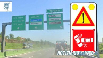 Incidente in Tangenziale a Torino oggi 23 settembre 2023 scontro tra più veicoli e un camion