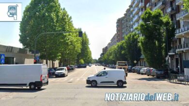 Incidente in Via Pio VII a Torino scontro tra auto e moto