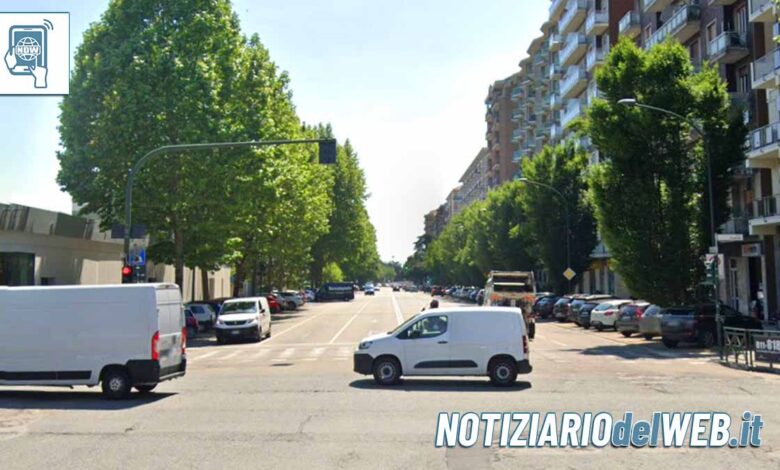 Incidente in Via Pio VII a Torino scontro tra auto e moto