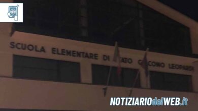 Intervento urgente alla scuola Giacomo Leopardi a Torino grave perdita d'acqua