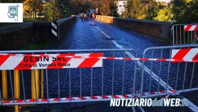 Ponte Castellamonte a Venaria problemi di sicurezza, chiusura precauzionale