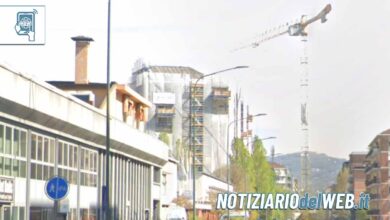 Torino, uomo si arrampica su una gru in segno di protesta