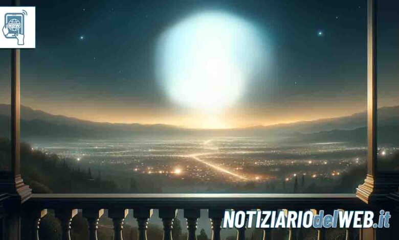 Luce nei cieli di Torino e Nord Italia nessun UFO, solo un test
