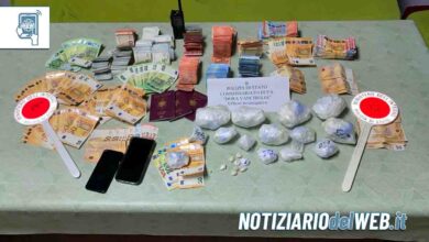 Torino, albanese sorpreso con un chilo e mezzo di cocaina e 37.000 euro: arrestato