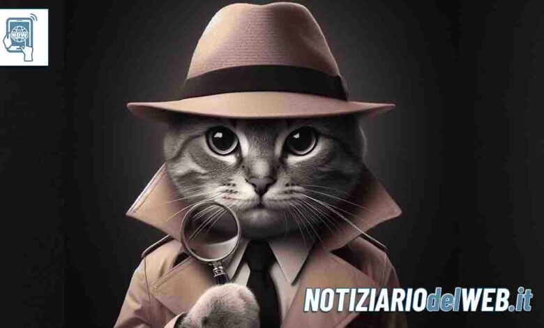 Gatti detective possono incastrare i criminali, ecco come