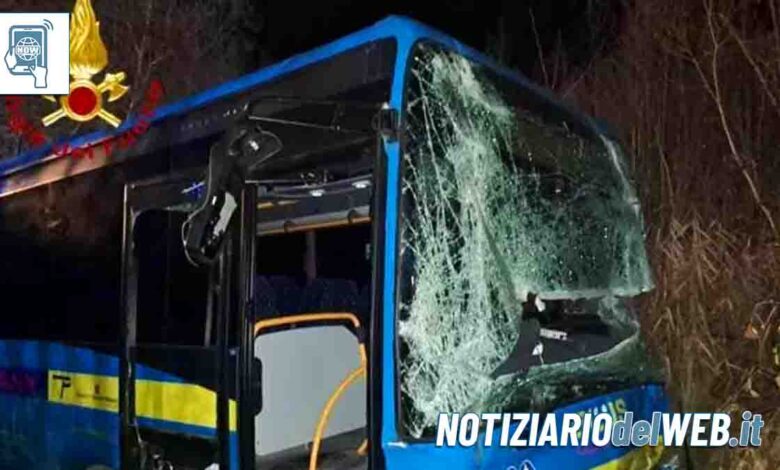 Incidente Cessole frontale tra bus e furgone, morto Alessio Pisano