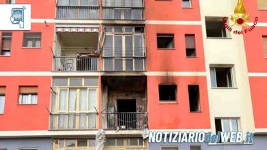 Settimo Torinese, incendio in via Monte Bianco, 48 evacuati, 2 in ospedale